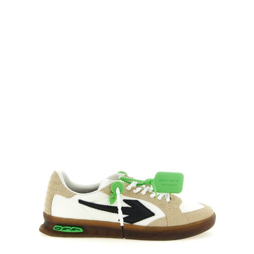 Off-White Multicolor Nylon Athletic Men's Sneakers